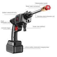 Limpiador de alta presión inalámbrico, pistola de agua pulverizada, generador de espuma de 20000mAh, lavadora de coche, herramienta de limpieza para el hogar y el coche, 30Bar - details 9