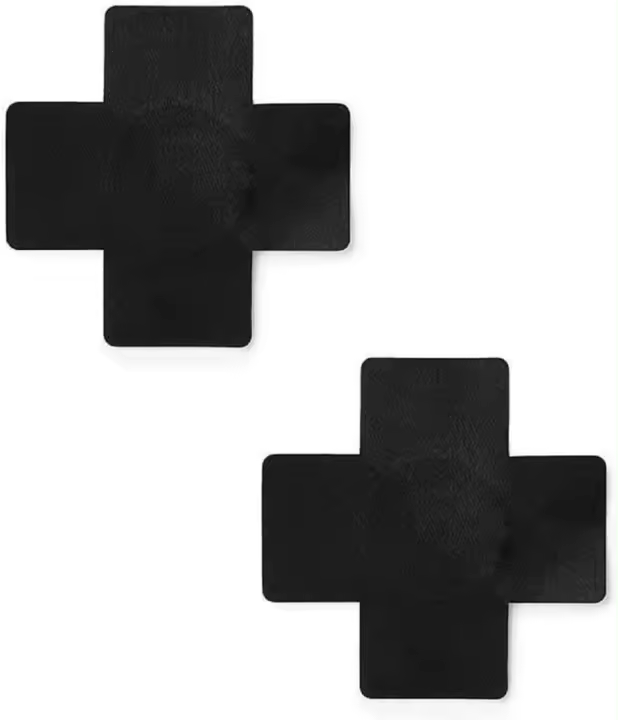 Cubrepezones Black Cross (3 pares) - 1