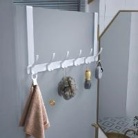 HelloYoung Portapecos De Puerta Con 6 Gancho, Gancho De Puerta Sobre La Puerta Y Soporte De Pared Para Colgar Ropa Sombrero Toalla Estilo Moderno Material Metálico - details 1