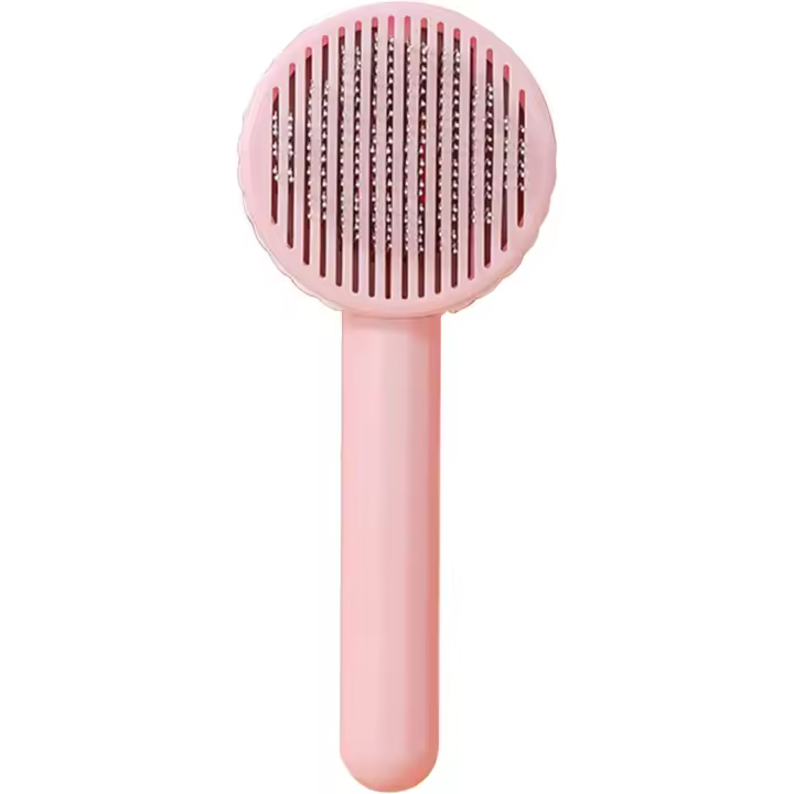 Verde Pet Grooming Peine Elimina el Pelo Enredado Gato de Mano - 1