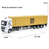 Camión De Juguete De Aleación De Metal 1:50 Con Luz Y Retroceso Para Niños Coche De Transporte De Contenedores Para Niños - details 8