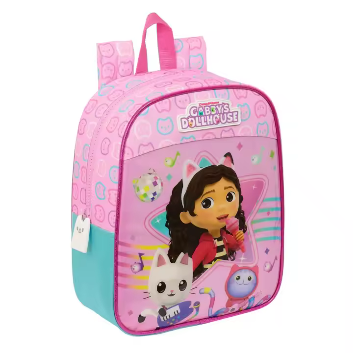 Mochila Guarderia Adaptable Carro La Casa De Gaby 22X27X10 cm (Safta 612427232) - 1