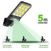 Luces Solares Para Exterior 350000LM Con Sensor De Movimiento 3 Modos Impermeables Iluminación De Seguridad Para Patio Jardín Puerta Calle - details 5