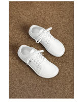 Zapatos Para Hombre Minimalistas De Cuero Split Cómodos Y Transpirables Zapatillas De Caminar Zapatos Casuales Blancos Con Suela De Goma - details 9