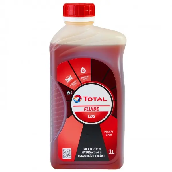 Aceite Hidráulico TOTAL Fluide LDS Hydractive 3 1L Sintético para Suspensión Citroën - Alta Estabilidad Térmica y Protección Antidesgaste - 1