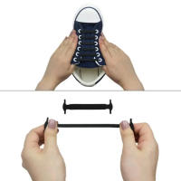 Nuevos 16Pcs Cordones Elásticos Para Zapatillas Silicona Estirable Cordón De Goma Unisex Moda Sin Atar Medio De Fijación Para Zapatos - details 9