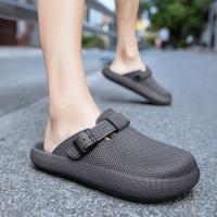 Zapatillas De Hombre EVA Ligera Y Transpirable Zapatillas De Playa Impermeables Y Antigolpes Para Exterior Clogs Pareja Sandalias Casuales Para Jardín - details 17
