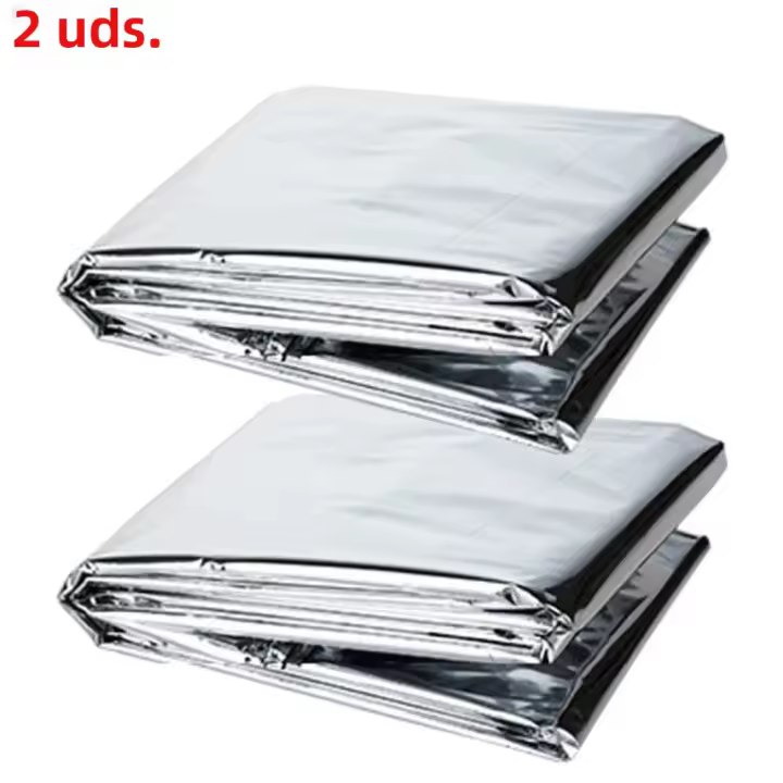 Manta De Salvamento Térmica Para Camping Y Senderismo 1-30PCS Impermeable Aislante De Aluminio Para Primeros Auxilios Y Rescate - 1