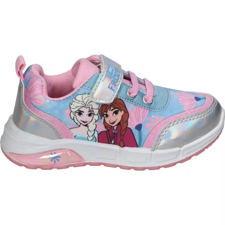 LEOMIL| Zapatilla Deportiva con Luces FROZEN para Niña - Zapatilla Infantil con Velcro y Cordones - Modelo FZ013525 - 1