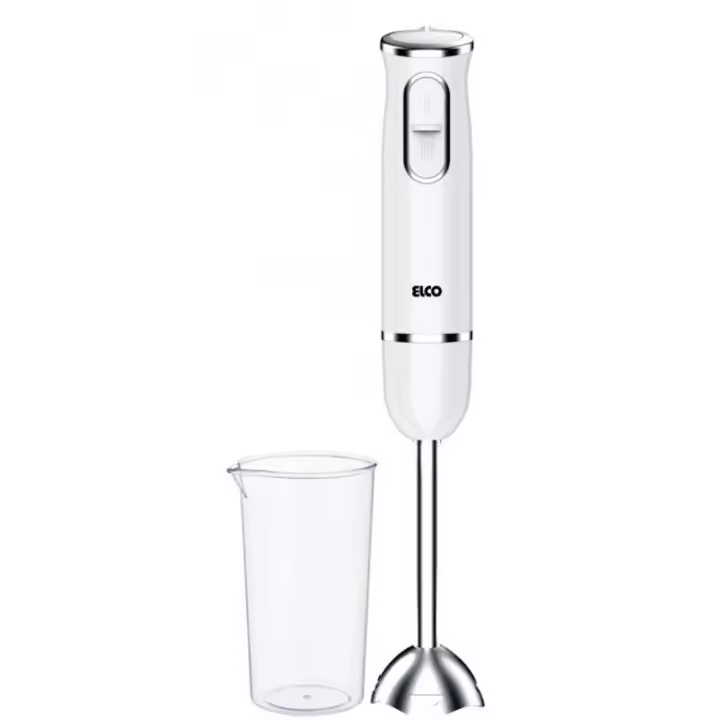 Batidora de Mano ELCO PB-3806, con Vaso Medidor, 800W, Color Blanco - 1