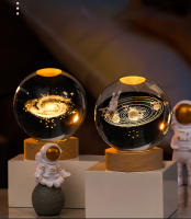 Lámpara Nocturna De Cristal 3D De 6cm Planeta Solar Sistemas Laser Grabados Decoración De Escritorio Para Regalo De Cumpleaños Astronomía - details 0