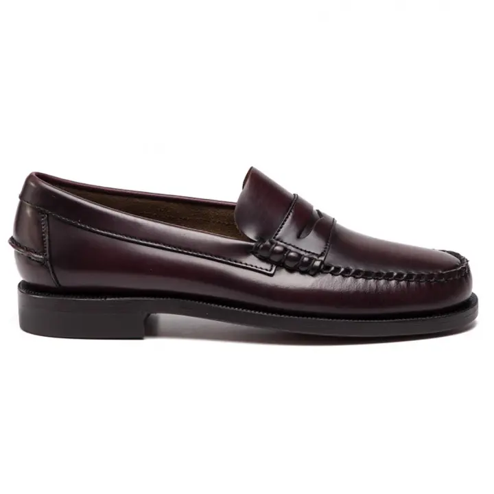 Mtiempo Sebago Clásico Dan de Piel Burdeos 7000300-Marron Borgoña - 1