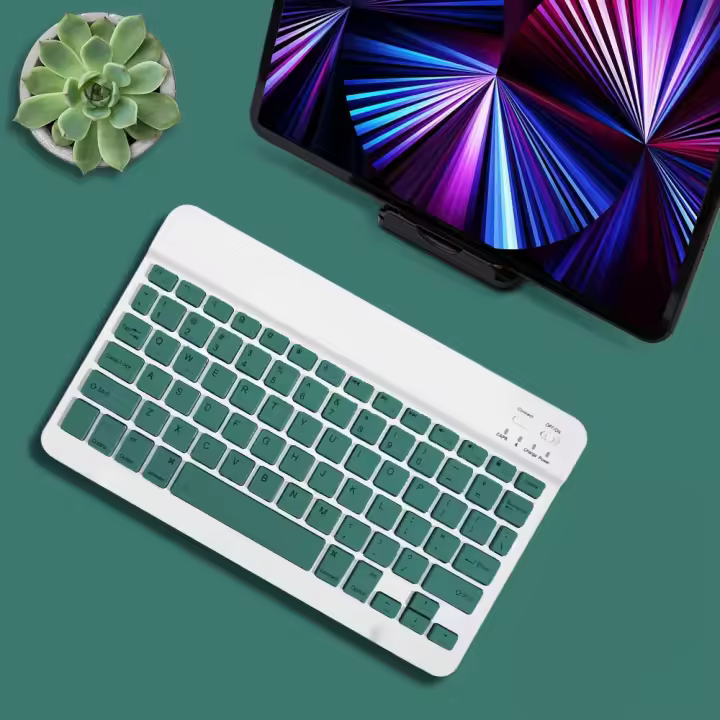 Teclado Inalámbrico Bluetooth Recargable Para Tablet Android iOS Windows Huawei Samsung Xiaomi Pad Mouse Compatible Con 2024 - 1