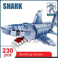 Bloques De Construcción Creativos De Crustáceos Oceanos Animales DIY Caballito De Mar Calamar Ballena Juguete Submarino Para Niños Niñas Educativo - details 13
