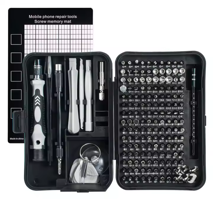 Juego De 170 Destornilladores Magnéticos En 1 Kit De Herramientas Para Reparación De Teléfonos Cámara PC Con Llaves De Fijación - 1
