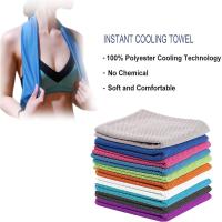 8 Unid(Gris, morado, azul, verde, naranja, rojo, azul claro,Fucsia uno de cada）Toalla de Enfriamiento, Toalla Deporte Gimnasio para Hombre & Mujer, La Toalla de Viaje es Ligera, Ice Towel/Cooling Towel/Toalla Refrescante Ideal para Correr, Yoga, Golf y - details 0