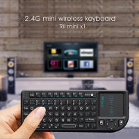 Teclado Inalámbrico Mini Rii X1 2.4GHz Con TouchPad Para Android TV Box/PC/Laptop Español/Inglés Frances Keyboards Para Tablet Desktop Laptop - details 1