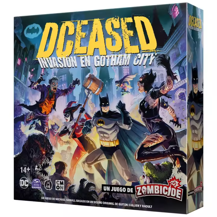 DCeased: Invasión en Gotham City. Juego de zombies con superhéroes de DC. Asmodee - 1