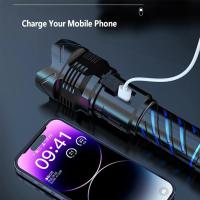 60W Super Brillante 50000 Luces Antorcha telescopio Doble abierta de Largo interior con Pantalla LED Digital - details 1
