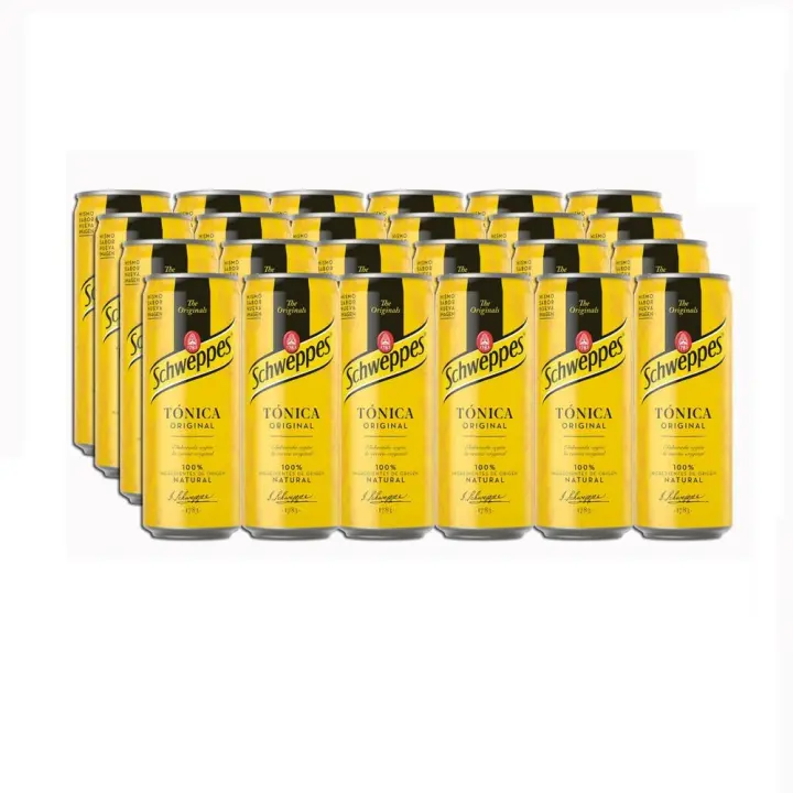 SCHWEPPES Tónica - Caja 24 latas de 330ml - 1
