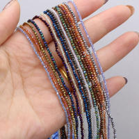 Piedras Naturales Esmeralda Brillante Pequeñas Perlas De Cuarzo Para Hacer Joyas Collar Pulsera Accesorios 14 Pulgadas - details 7
