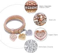 pulseras con dijes para mujer, pulsera con dijes de cadena de palomitas de maíz - details 1