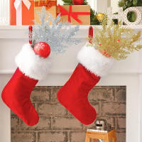 5Pcs Ramas De Pino Artificiales Para Navidad Decoración De Casa Con Guirnalda De Oro Brillante Adorno De Árbol De Navidad - details 7