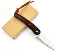 Cuchillo Plegable De Manija De Madera Portátil Para Exteriores Cuchillo Pequeño Hoja De Acero Inoxidable Fácil De Transportar - details 9