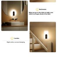 Lámpara De Pared LED Con Sensor De Cuerpo Y Voz Inteligente Recargable Sin Cableado Y Con Adhesión Magnética Para El Hogar Luz Nocturna Para Comedor Dormitorio Y Foyer - details 3