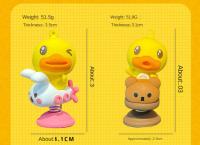 Decoración De Coche B·Duck Little Yellow Duck Serie Jiggle Adorno De Muñeco De Peluche Divertido Y Lindo Para Interiores - details 8