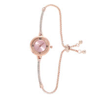 Reloj De Pulsera Circular Minimalista Para Mujer Con Cristal De Diamante Ultrafino Y Estilo Elegante Montre Femme - details 8