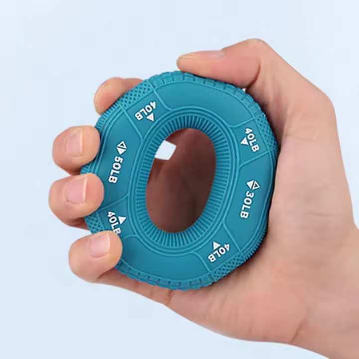 Anillo De Ejercicio De Mano De Silicona Con 3 Niveles De Resistencia Octagonal Para Entrenamiento De Resistencia En El Gimnasio Doméstico Equipamiento De Fitness - 1
