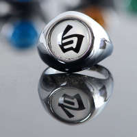 10PCS/set Anillos De Metal Anime Naruto Akatsuki Itachi Accesorios De Cosplay Juguetes Para Niños Figura De Acción Regalo - details 5
