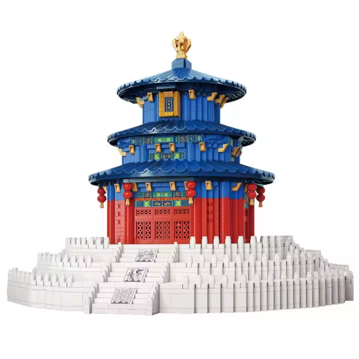 Bloques De Construcción De Arquitectura Mundial El Templo Del Cielo De Beijing Juguetes De Bloques De Ciudad Para Niños Regalos Tema Edificios Famous Landscape Histórico - 1