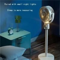 Ventilador de suelo eléctrico con circulación de aire, USB, con luz nocturna, control remoto, temporizador para el hogar, altura ajustable - details 1