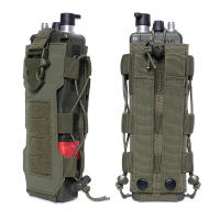 DIZETION Bolsa De Agua Para Deportes Al Aire Libre Funda Para Radio Y Botella Molle Funda Para Canteen Y Radio Holster De Cinturón Para Caza Senderismo Viajes - details 6