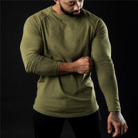 Camiseta De Manga Larga De Algodón Para Hombre Moda Otoño Camiseta Deportiva Casual Para Gimnasio Y Bodybuilding Tops Masculinos - details 14