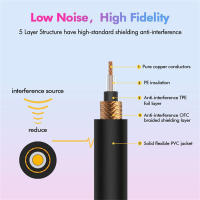 Cable De Efecto Para Guitarra 1Pcs Conector Angulo Derecho 30Cm Cable De Audio 6.35mm a 6.35mm Accesorios De Guitarra - details 5