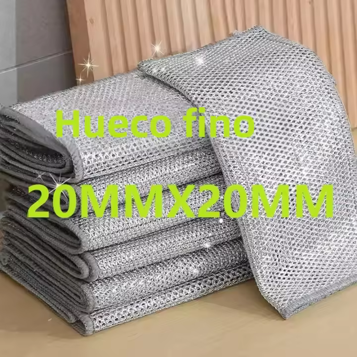 Paño De Limpieza Mágica Individual Para Cocina 50/3 Piezas Metal Acero Con Alambre Herramientas De Limpieza Ecológicas Para Lavado De Ollas Y Platos - 1