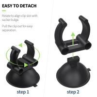 4Pcs Clip Para Calentador De Acuario Con Ventosa De 0.98 Pulgadas Clip Estándar Para Soporte De Varilla De Calentador Negro Para Tanque De Peces - details 3