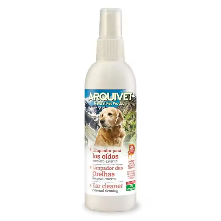 Limpiador para Perro Natural para Oídos - Higiene Externa - 125 Ml Arquivet - 1
