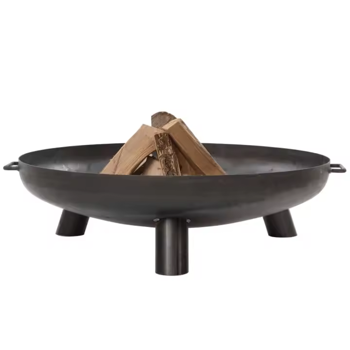 RedFire Chimenea de cuenco Salo acero 80 cm negra 81020 - 1