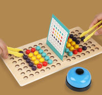 Juego Educativo De Tablero De Palos Para Niños Y Niñas Juego De Alineación Y Sorting De Bolas Para Desarrollar Habilidades Motoras Finas Juego De 2 Jugadores Para Niños Menores De 12 Años - details 4