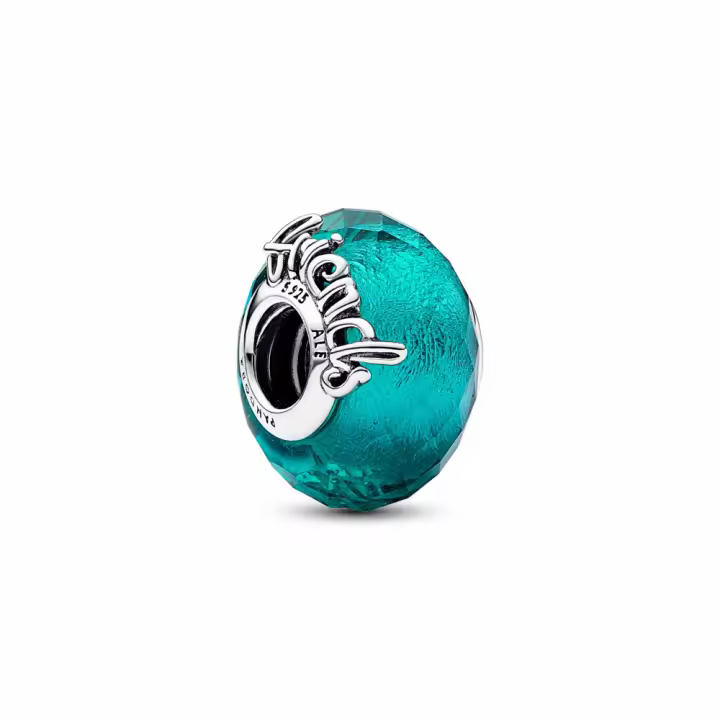 Charm Pandora Cristal de Murano Facetado Amistad - 1