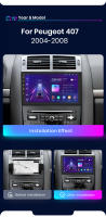 Junsun Android 13 Radio Para Peugeot 407 2004 2005 2006 2007 2008 DSP Navegación GPS Reproductor Multimedia 2 DIN Inalámbrico CarPlay Android Auto Radio - details 2