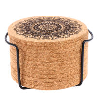Juego De 12 Cojines De Madera Redondo Para Taza Con Soporte Ecológico Resistente Al Calor Para Mesa De Cocina Accesorio De Decoración Nórdica - details 9