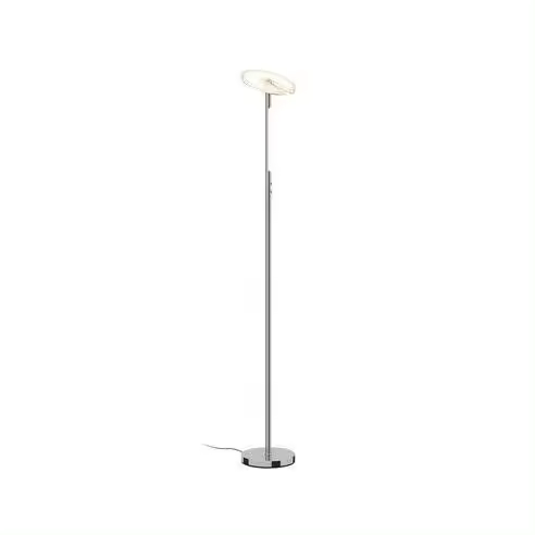 CRISTAL RECORD Lámpara de Pie Siro Níquel - Iluminación Led Interior y Exterior - 1