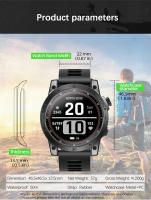 Reloj Deportivo Inteligente NORTH EDGE Con Pantalla HD AMOLED Resistente Al Agua 50M Con Altimetro Barometro Y Compas Para Hombres - details 10