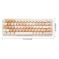 Teclado Y Ratón Inalámbricos Coloridos Ergonómicos Pequeño Para Laptop Y Escritorio Compatible Con Windows 7/8/10 - details 7