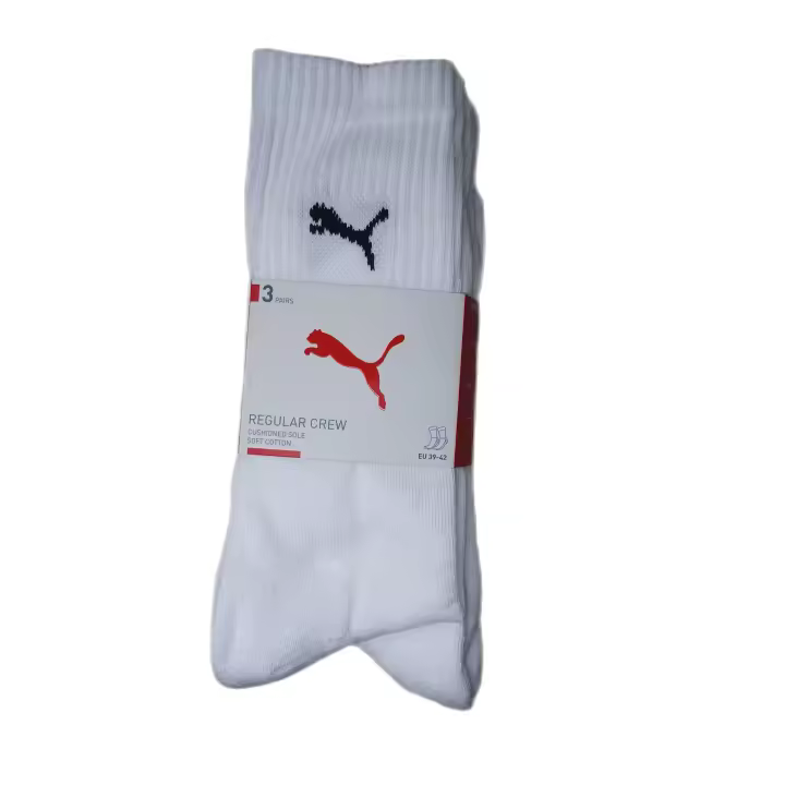 Calcetines Puma Hombre media Caña; Tejido suave; Talla 39/42 Composición 74% algodón+21% poliester+ 3% Poliamida + 2% Elastan. 265796 - 1